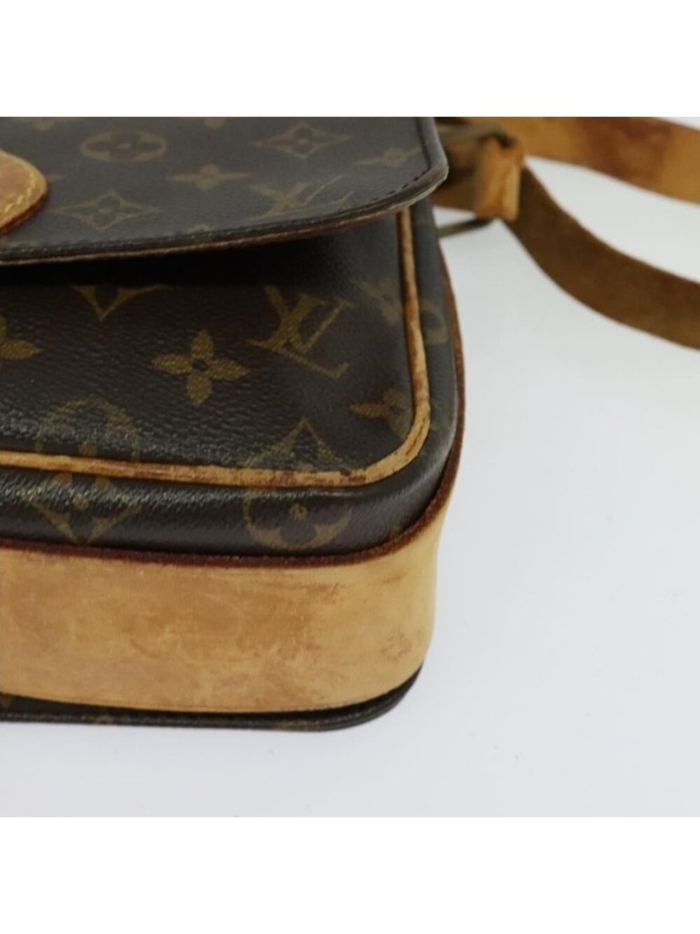 EX00186 Authentic LOUIS VUITTON Monogram Cartouchiere MM Shoulder Bag M51253 LV - Picture 7 of 16